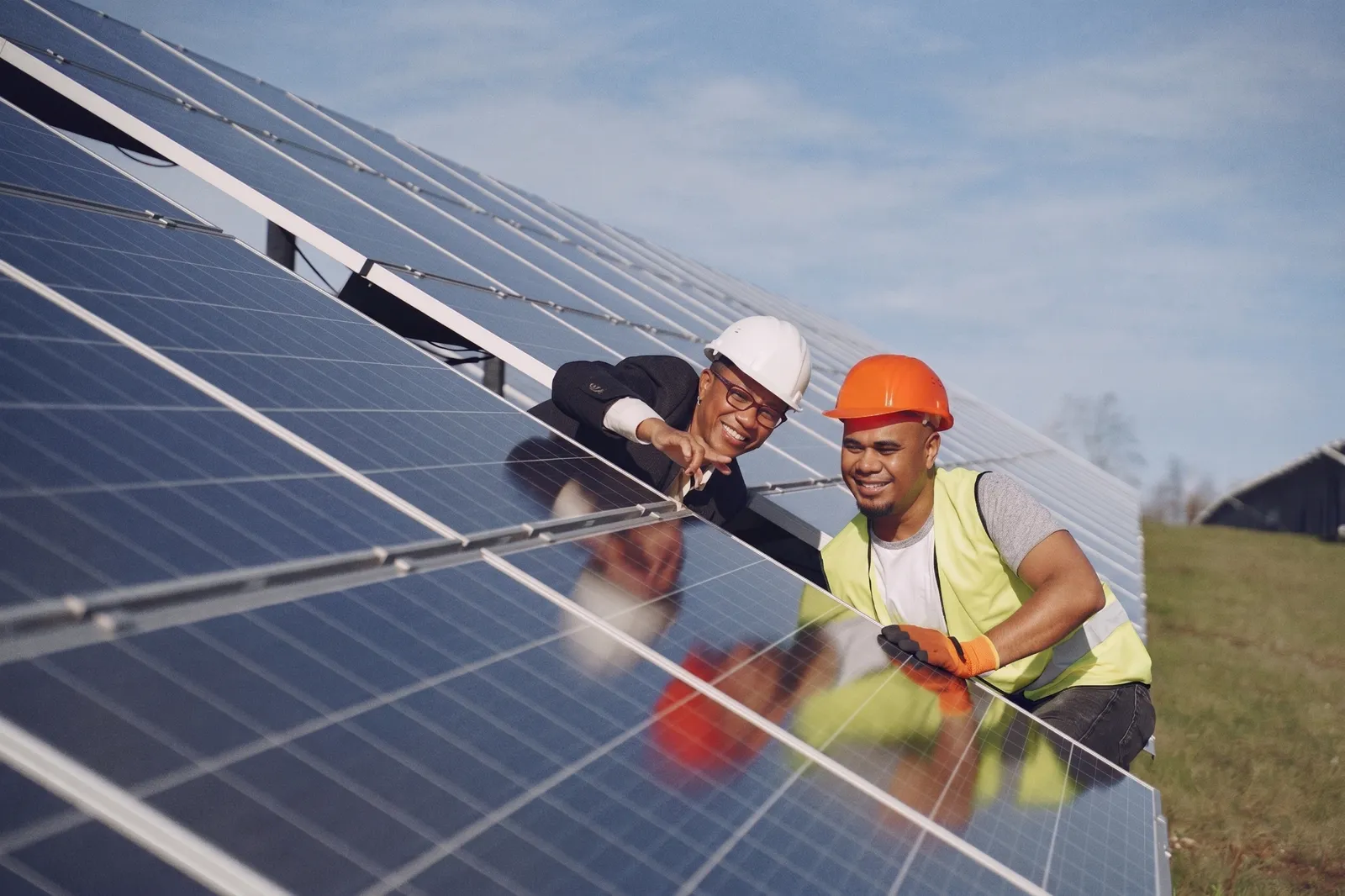 JANDU directors on a solar installation project in PNG
